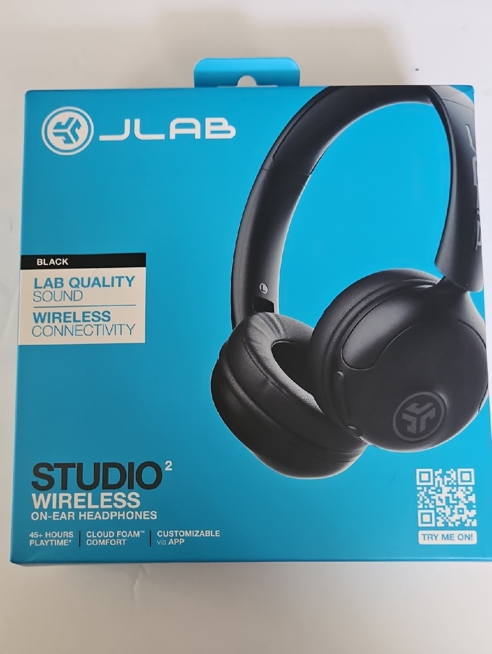 JLab Studio2 Wireless On-Ear Headphones - Black